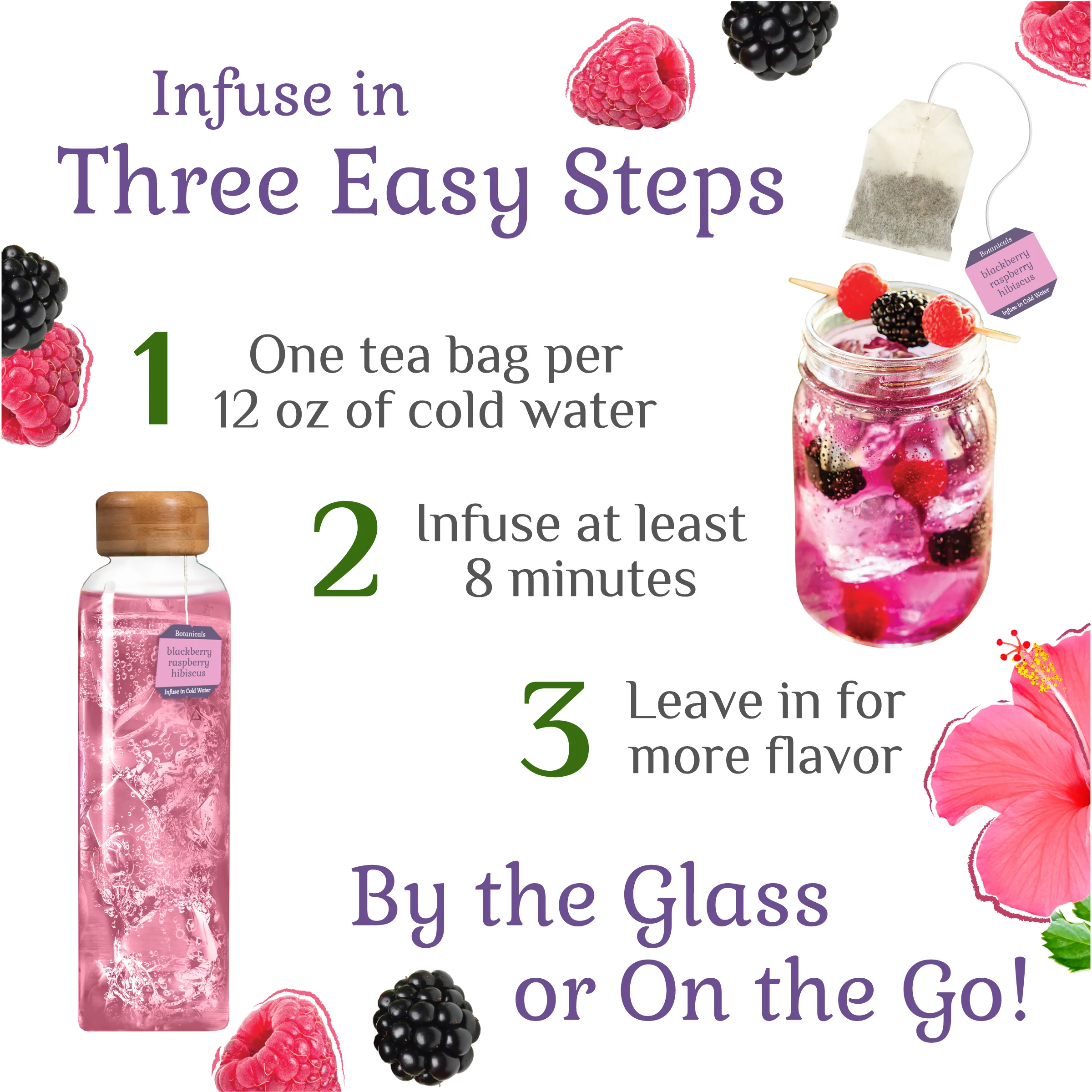 Blackberry Raspberry Hibiscus Cold Water Infusion - Image 9