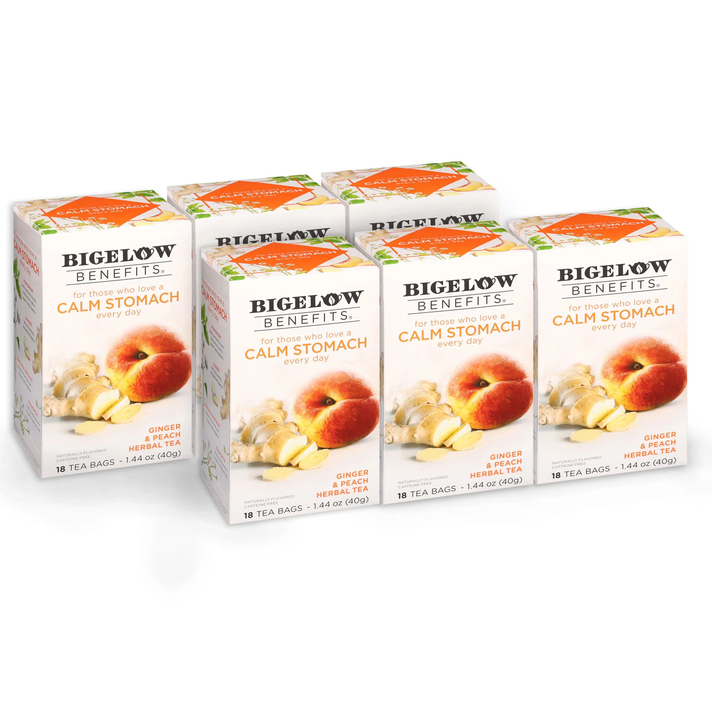 Calm Stomach Ginger and Peach Herbal Tea - Image 8