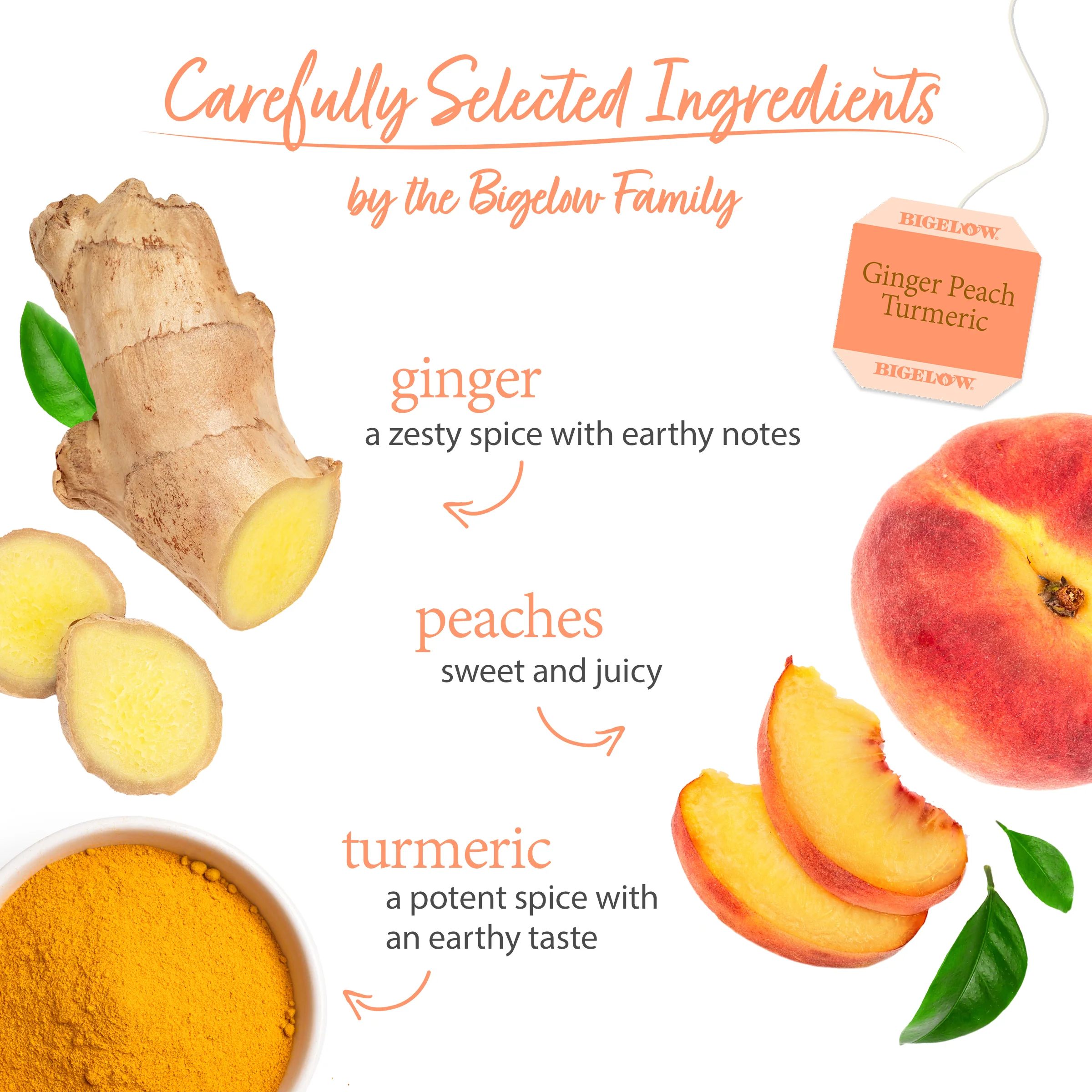 Ginger Peach Turmeric Herbal Tea - Image 3