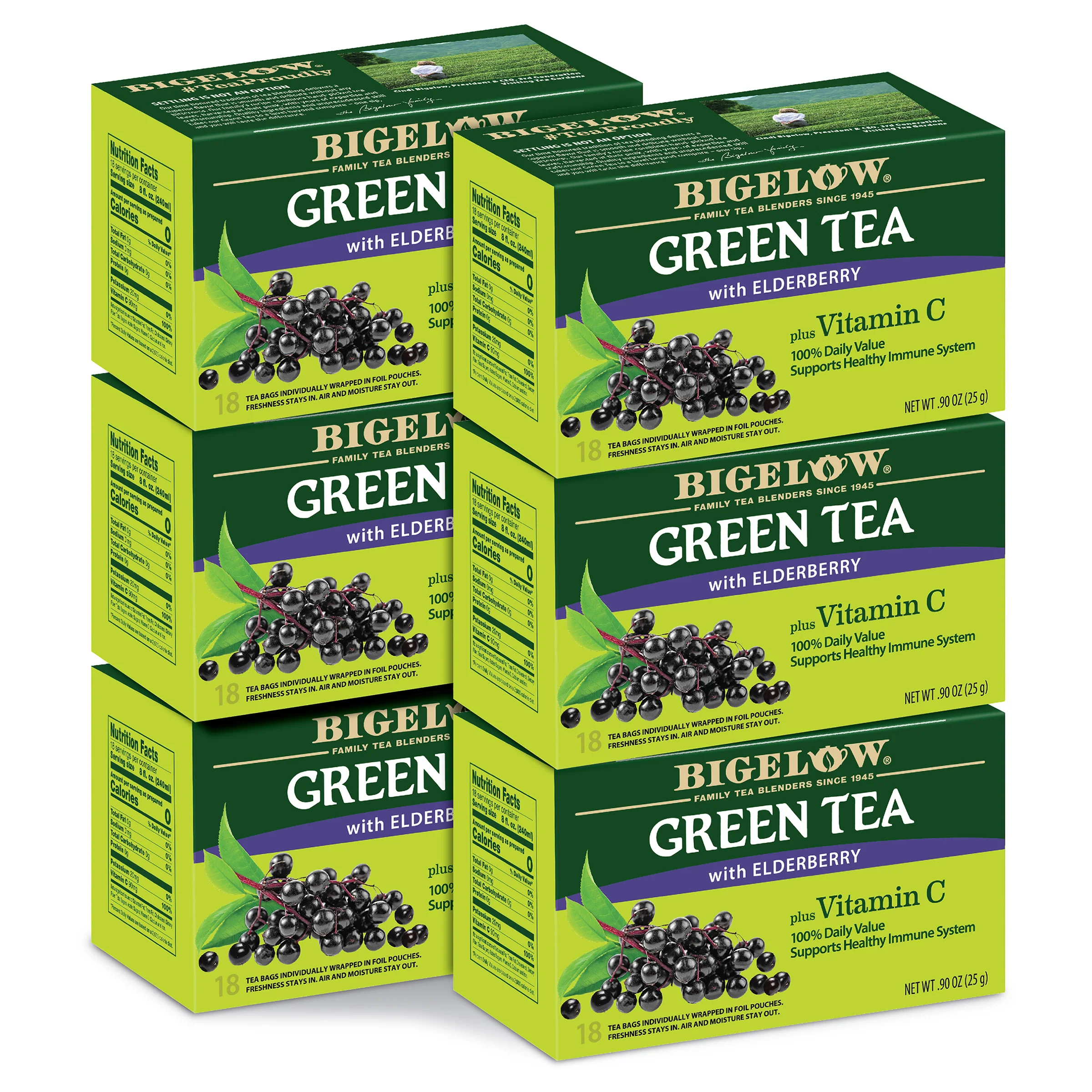 Green Tea with Elderberry Plus Vitamin C - Image 8