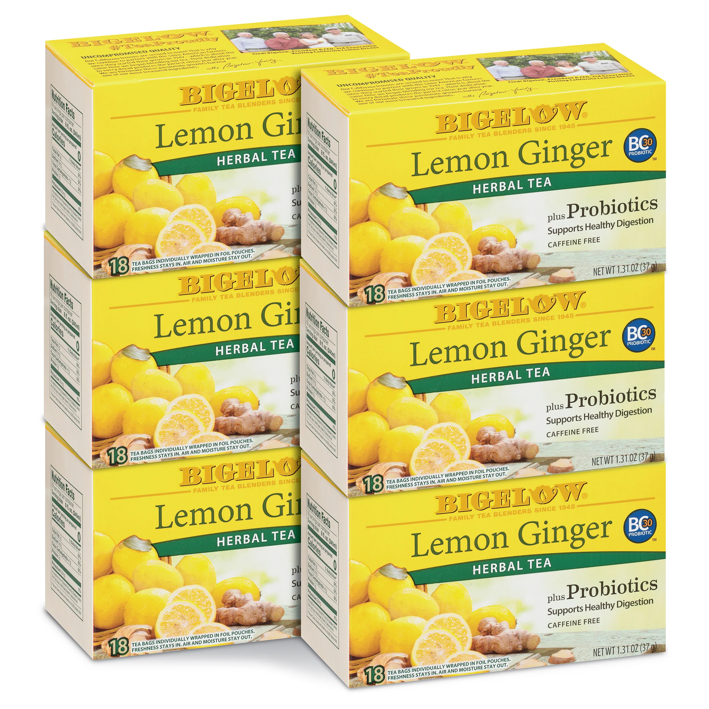 Lemon Ginger Plus Probiotics Herbal Tea - Image 8