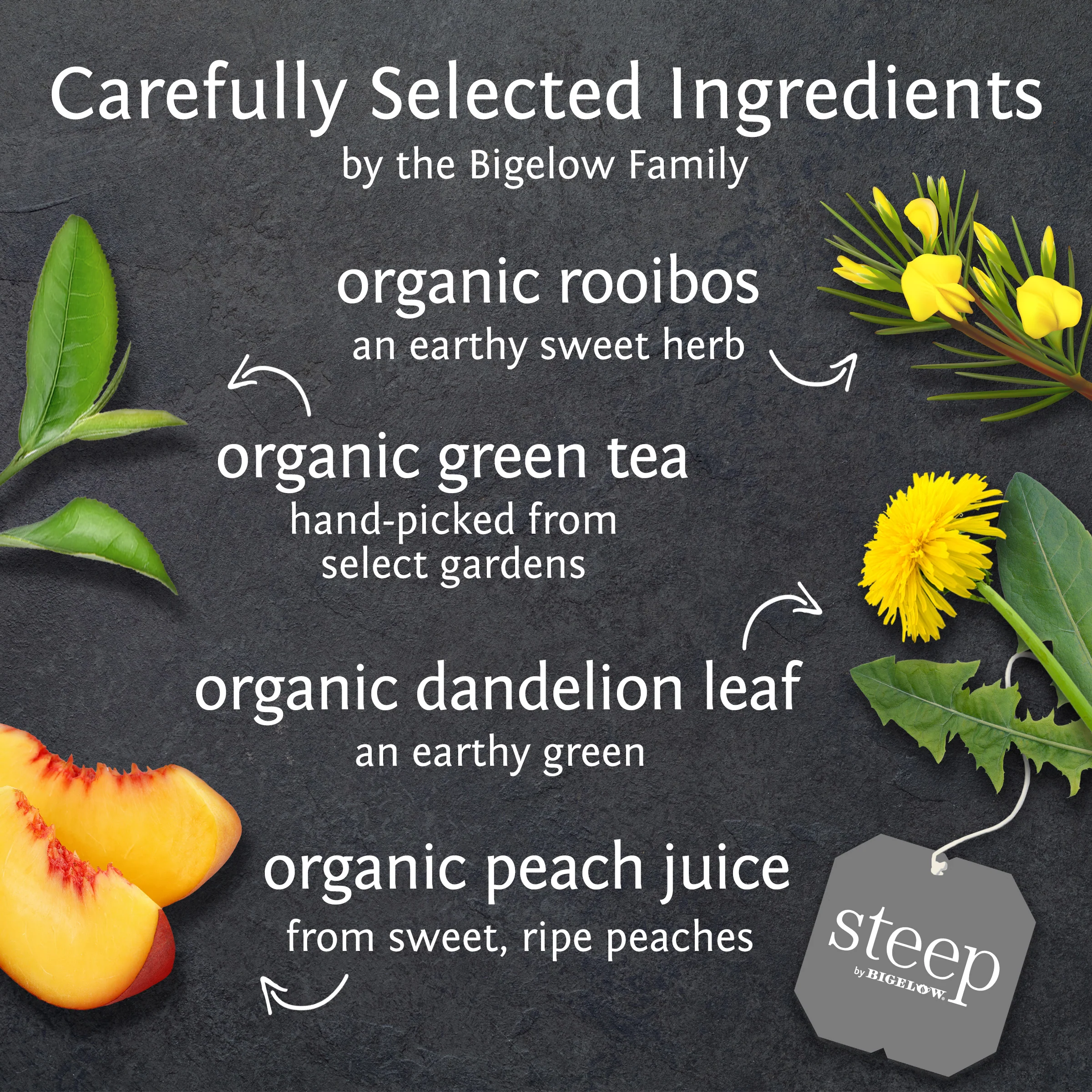 organic dandelion and peach rooibos and green tea - Image 3