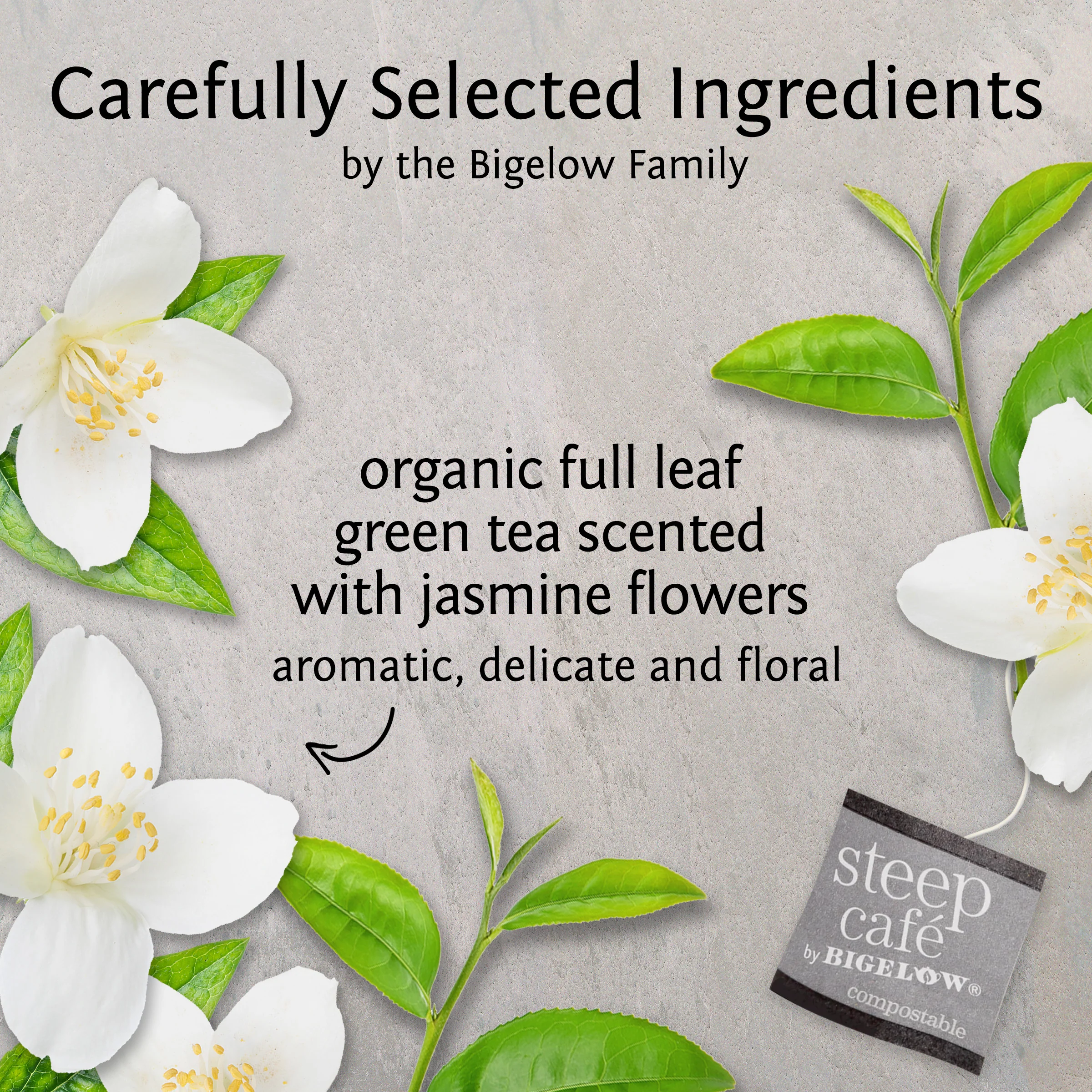 organic jasmine full leaf green tea - Image 3