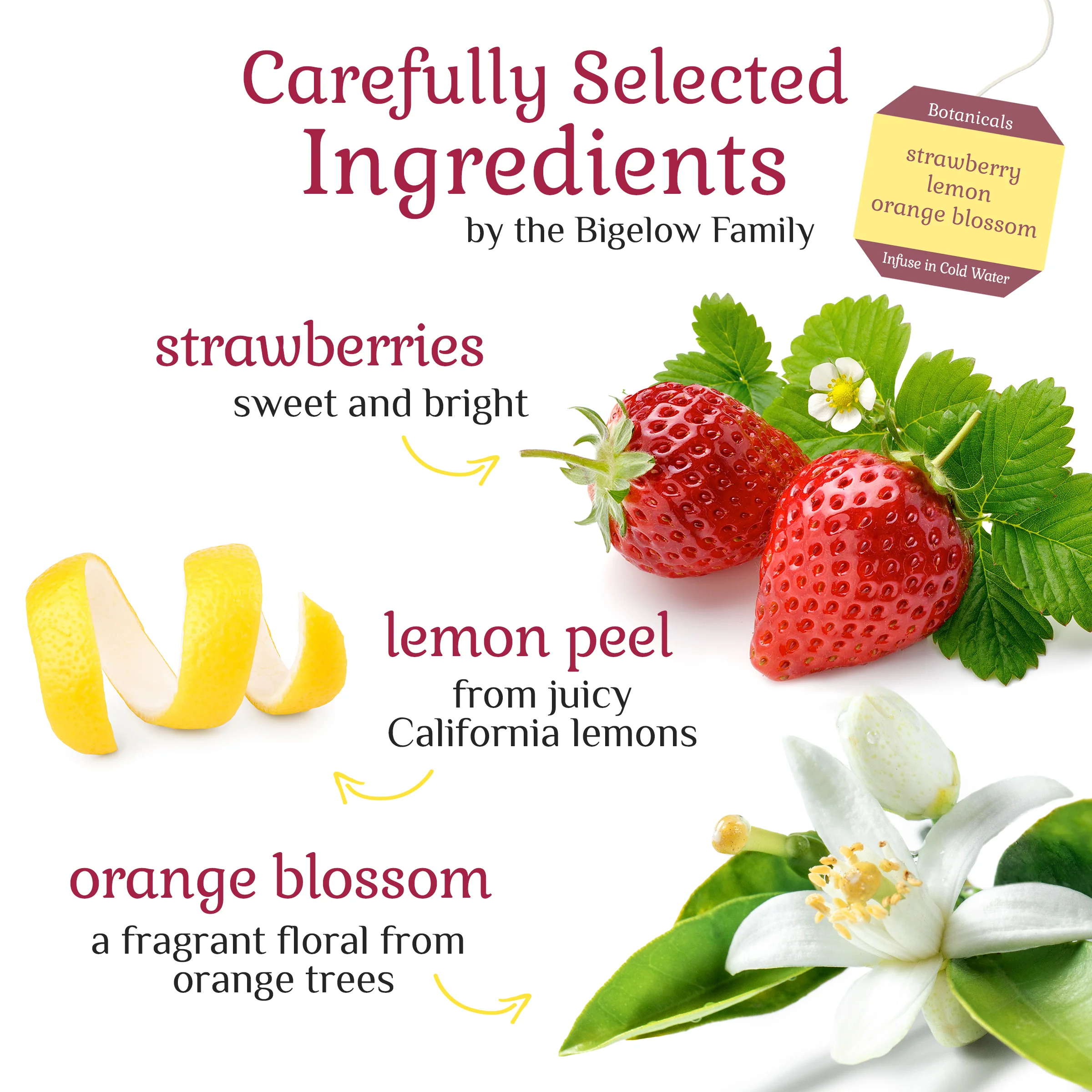 Strawberry Lemon Orange Blossom Cold Water Infusion - Image 3