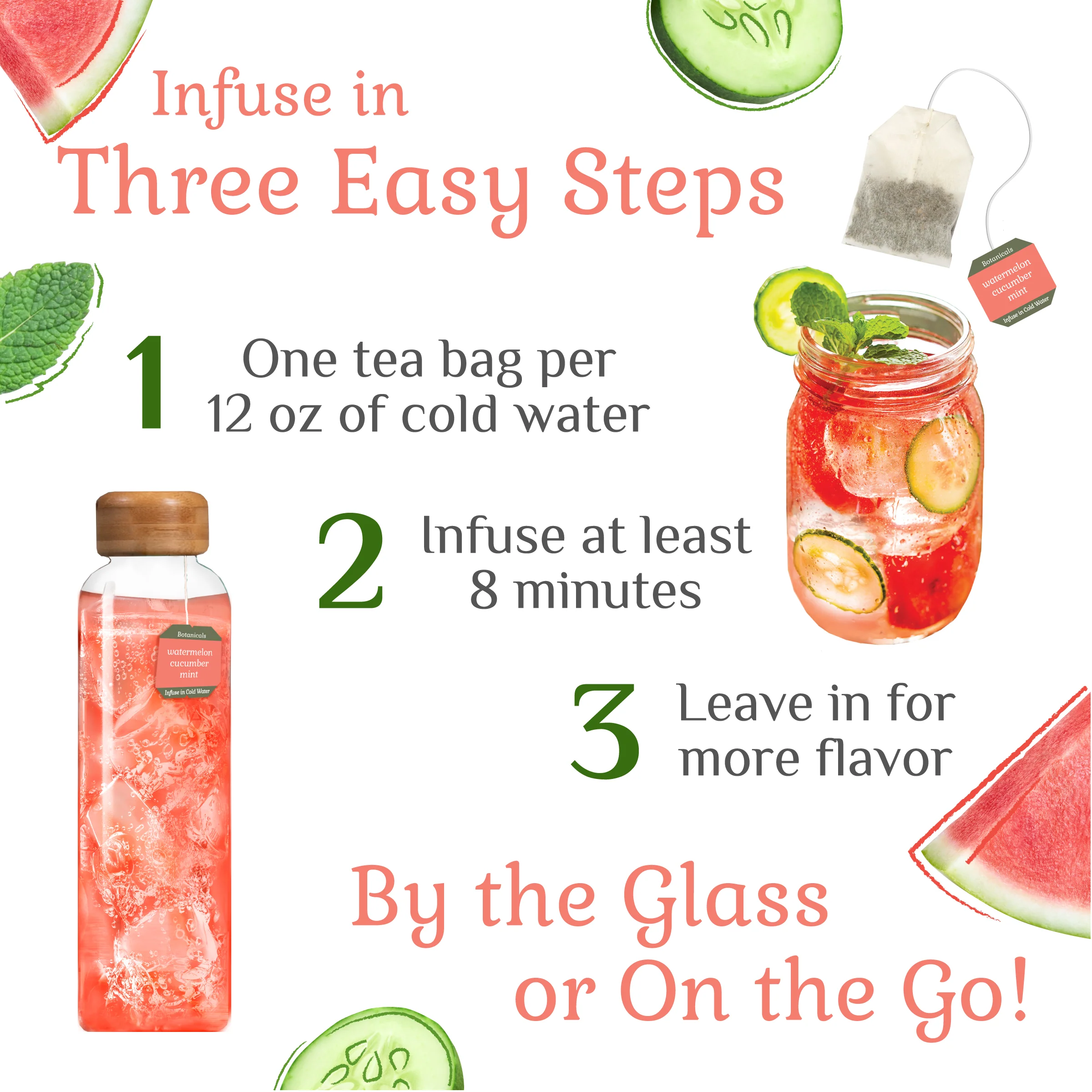 Watermelon Cucumber Mint Cold Water Infusion - Image 9